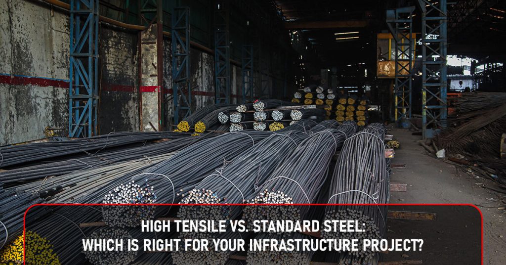 High tensile steel bars for construction